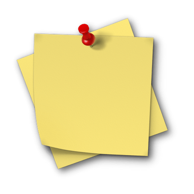 Sticky Notes transparent PNG images.