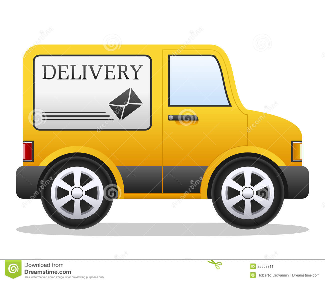 Delivery Van Cartoon.