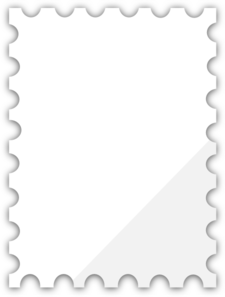 Blank Postage Stamp Template Dedicated To Susi Tekunan By.
