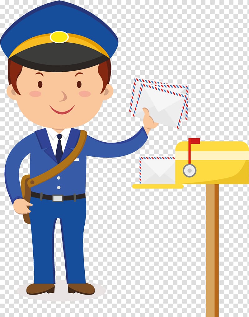 Policeman , Mail carrier , postman transparent background.