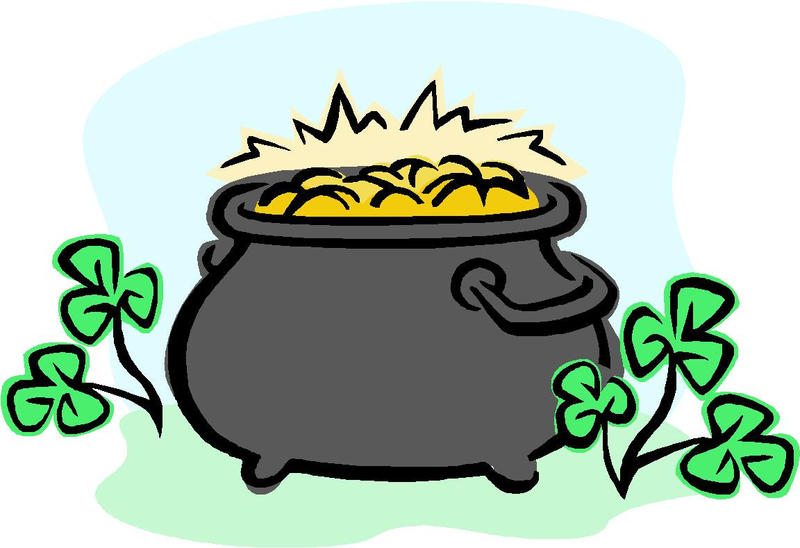 Pot Of Gold Clipart Awesome Free Leprechaun Pot Gold Clipart.