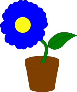 Potted Flower Clipart.