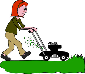 Lawn Mower Clipart Image.