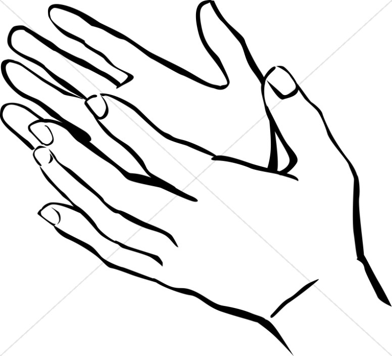 Hands Uplifted Clipart.