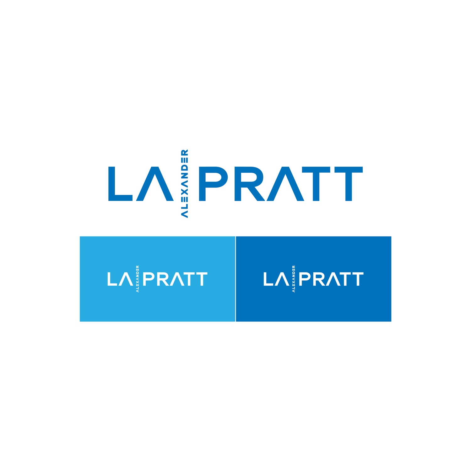 Bold, Colorful Logo Design for Alexander LaPratt/ LaPratt.