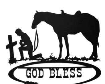 Praying Cowboy Silhouette Free Printable Hands Picture.