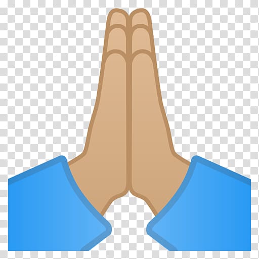 Praying Hands EmojiWorld Prayer Light skin, hands folded.