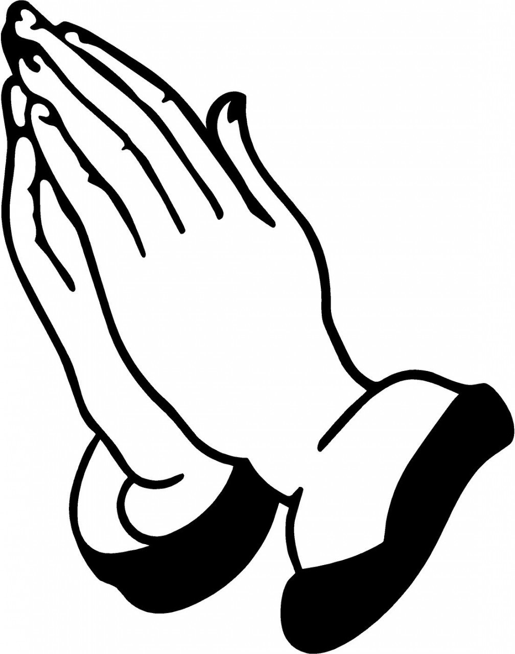 Free Black And White Praying Hands, Download Free Clip Art.