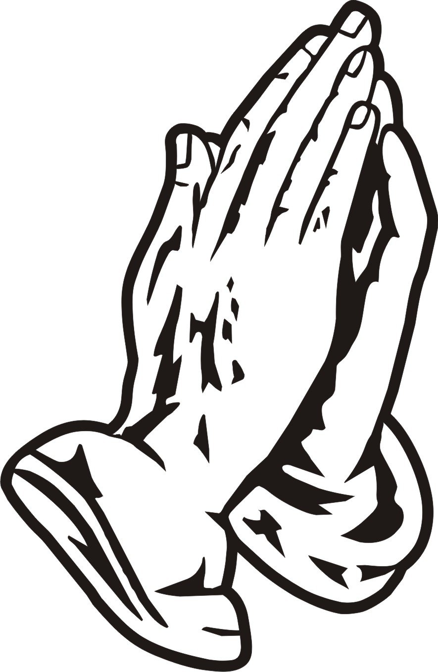 Children Praying Hands Clipart.