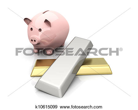 Stock Illustration of Precious metal savings k10615099.