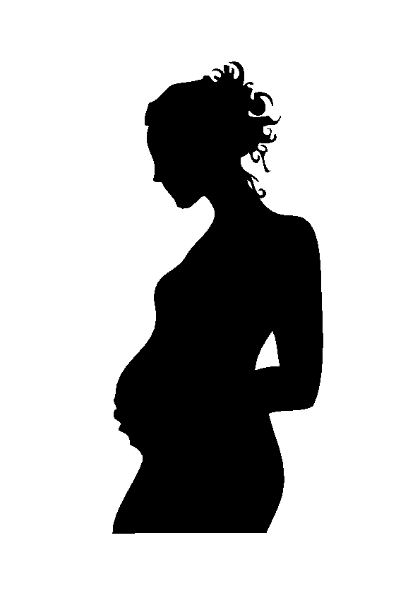 Pregnant Woman Silhouette Clip Art Free.