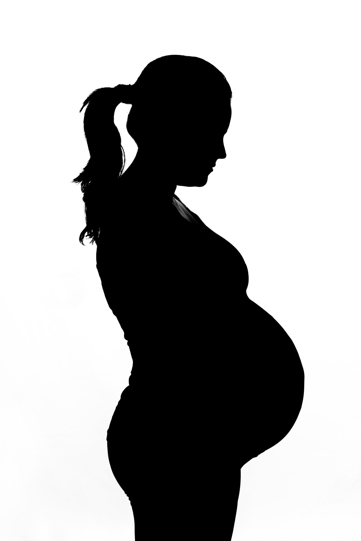 Teen Pregnant Women Clipart.