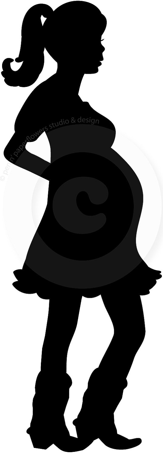 African American Pregnant Woman Silhouette at GetDrawings.