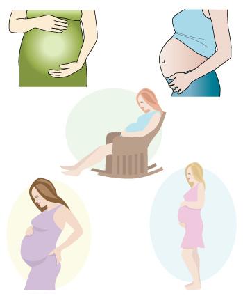 Free Clip Art of Pregnant Women.