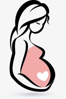 Cartoon Pregnant Woman, Cartoon, Pregnant Woman, Pink PNG.