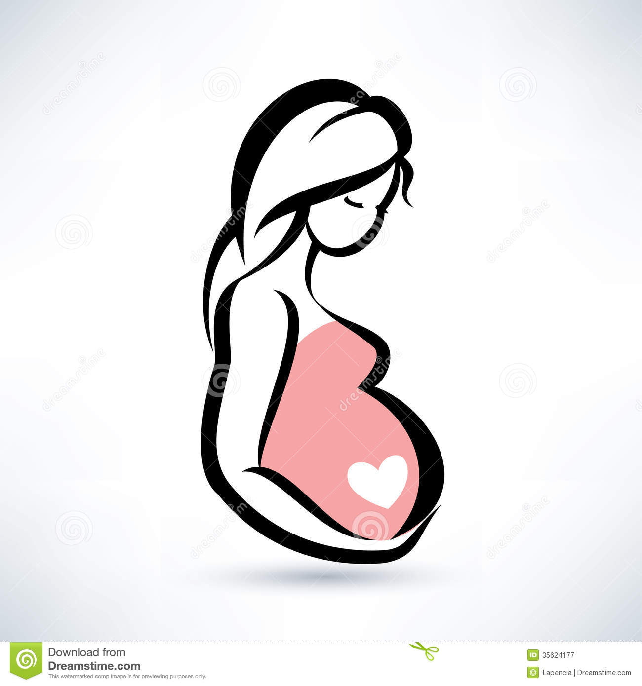 Pregnant Woman Clipart Free.