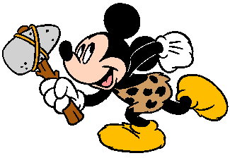 Prehistoric Mickey Mouse Clipart.