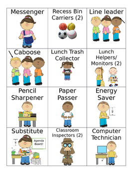 Job Chart For Preschool Classroom