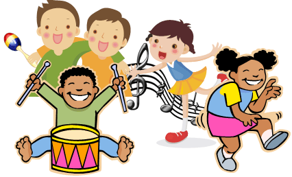 music and movement preschool daily schedule clipart