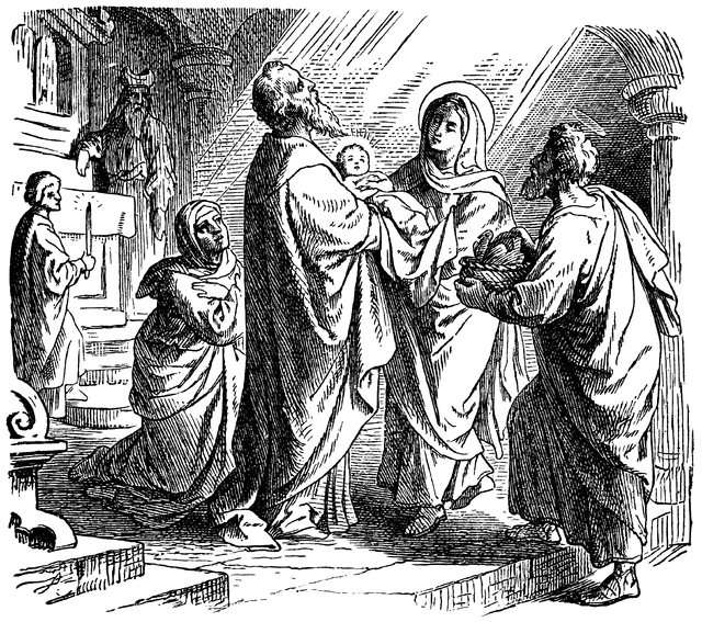 The Prophecy of Simeon at the Presentation of Jesus at the.