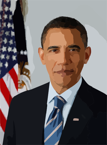 Clip Art President Obama Clipart.