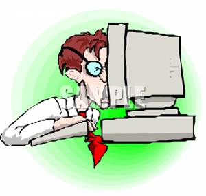 Computer Face Image Clipart.