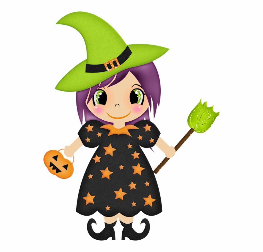 Halloween Witch Clipart.