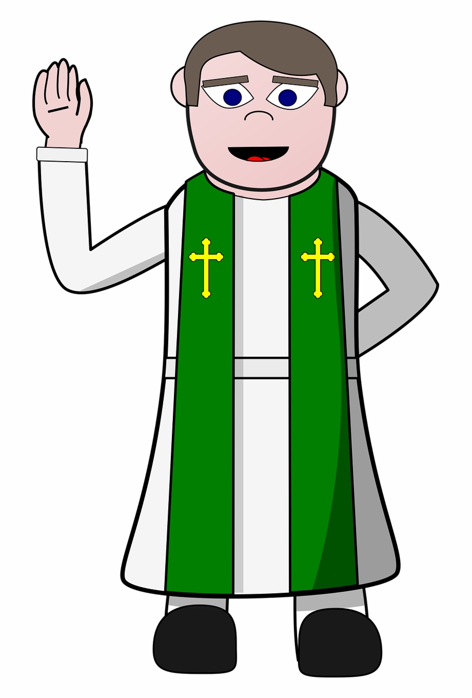 Free Priest Clipart Black And White, Download Free Clip Art.