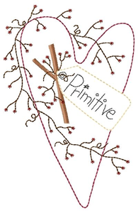 Primitive Country Clipart Embroider.