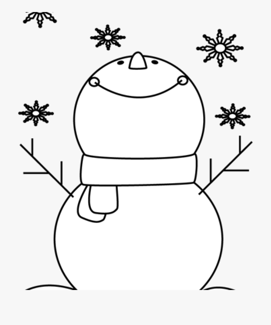 Snowman Clipart Plain.