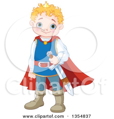 Clipart of a Handsome Prince.