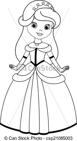 Princess Coloring Pages Clipart.