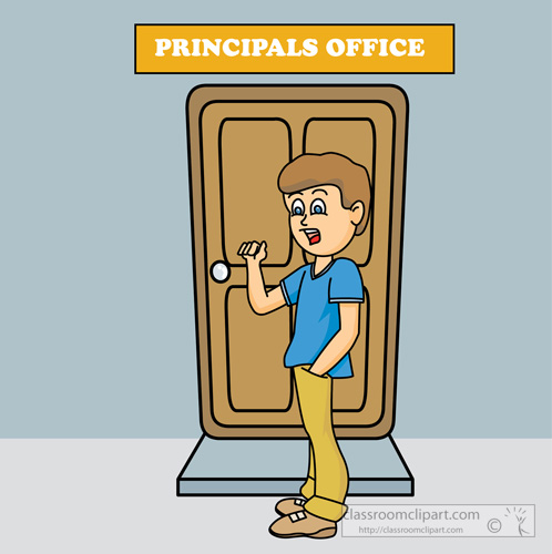 Principal\'s office clipart.