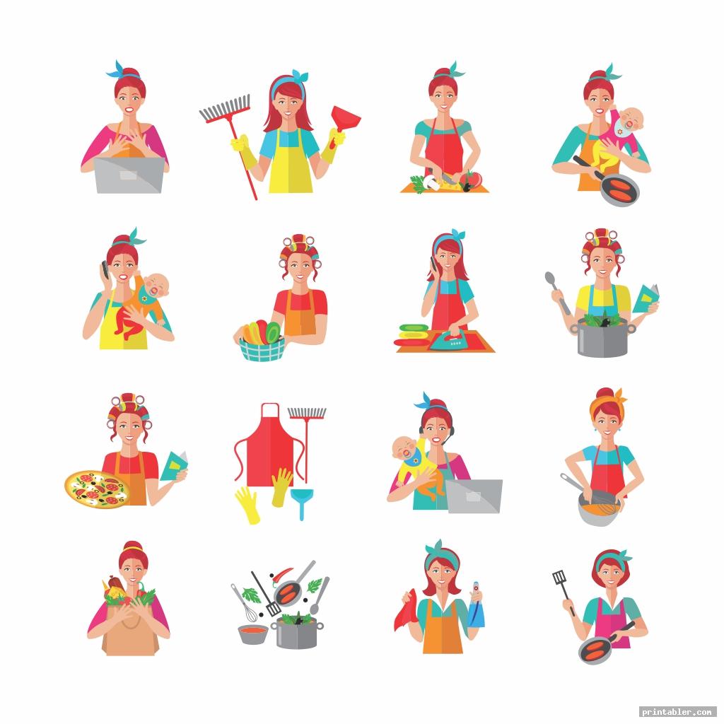 Printable Chore Clip Art.