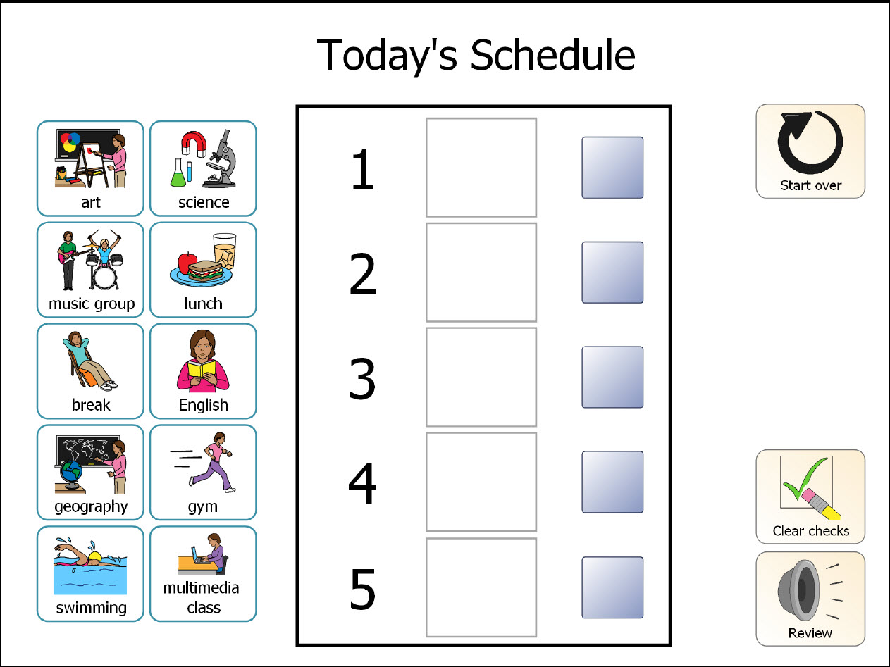 classroom daily schedule template free