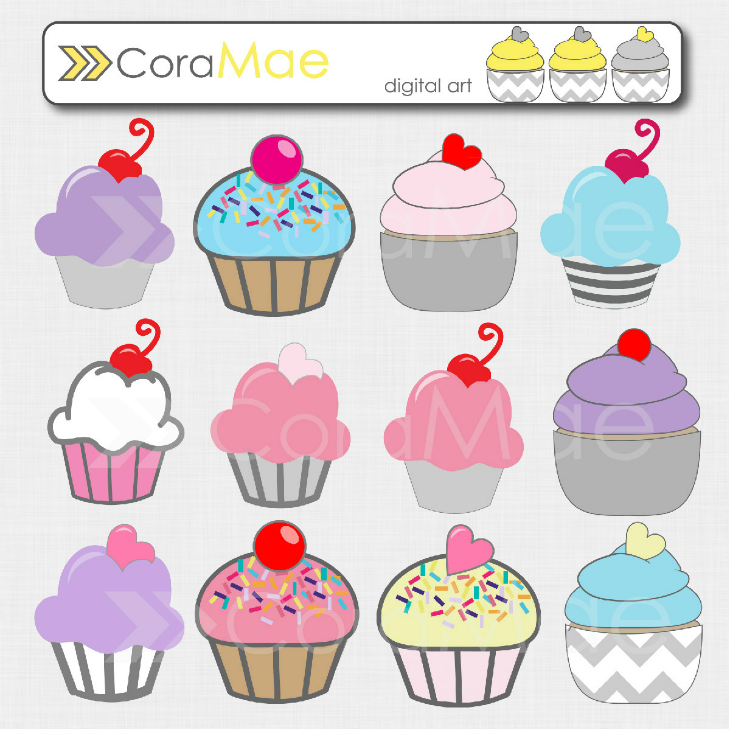 printable cupcake clipart - Clipground