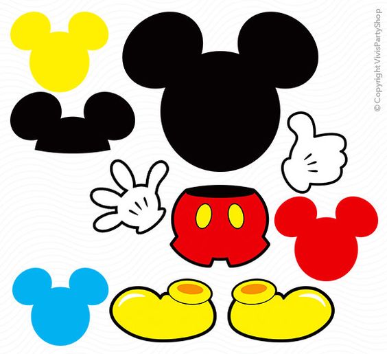 PRINTABLE MICKEY MOUSE CLIPART 36px Image 1