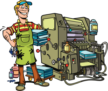 Printing press clipart 6 » Clipart Station.