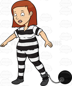 Free Clipart Female Prisoner.