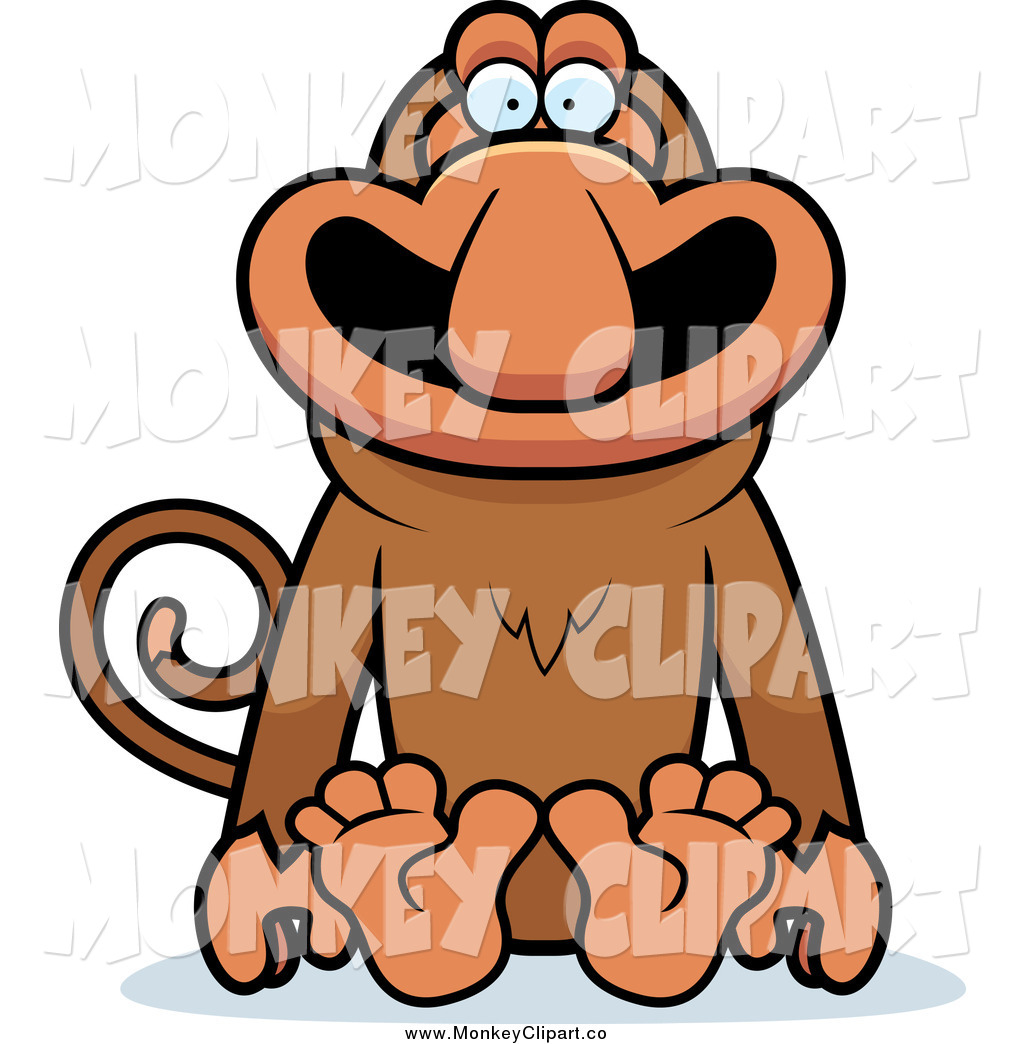 Royalty Free Stock Monkey Designs of Proboscis.