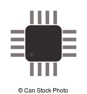 Microcontroller Clip Art Vector Graphics. 44 Microcontroller EPS.
