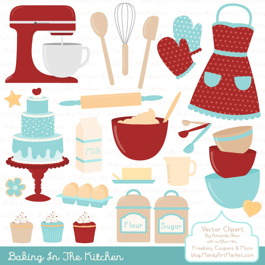 Professional Baking Clipart & Vectors in Red Robin Kitchen.
