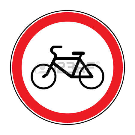 251 Bicycles Prohibition Sign Stock Illustrations, Cliparts And.