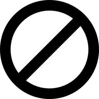 Circle prohibited traffic Icons.