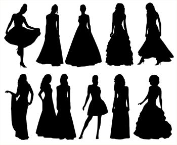 Free Free 101 Silhouette Wedding Dress Svg Free SVG PNG EPS DXF File