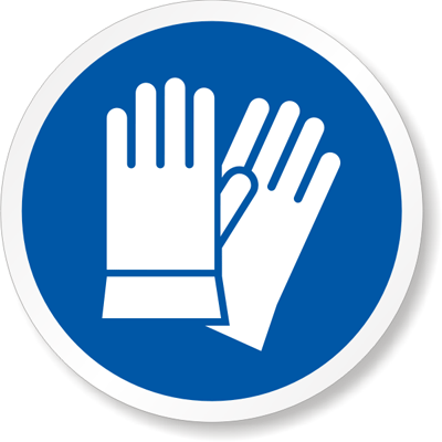 Safety gloves clipart.