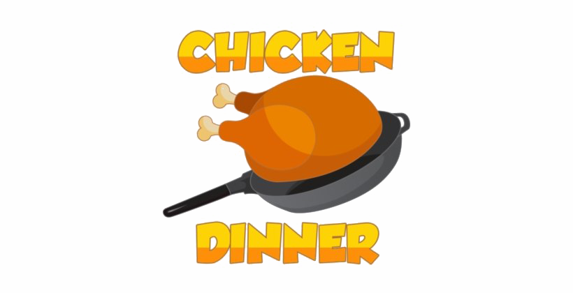 PUBG Winner Winner Chicken Dinner PNG Image Background.
