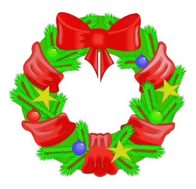 Free christmas wreath clipart public domain clip art 2.
