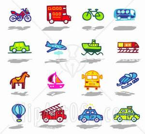 Modes Of Transport Clipart.