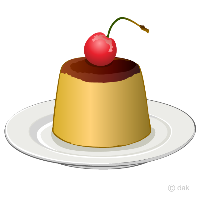 Pudding Clipart Free Picture｜Illustoon.